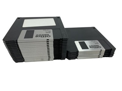 Lot of 21 x 3.5'' Floppy Disks 1.44 MB 2HD IBM Formatted Office Depot Brand