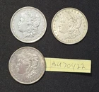 MORGAN SILVER DOLLAR  90% SILVER (LOT OF 3) 1921, 1891-O, 1921