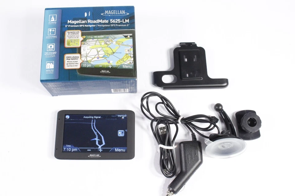 Magellan RoadMate 5625T-LM 5-inch GPS Navigator with Accessories and Box - Image 3 of 4