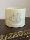 Vintage Old Spice “Ship Friendship” Shaving Mug Shulton Milk Glass