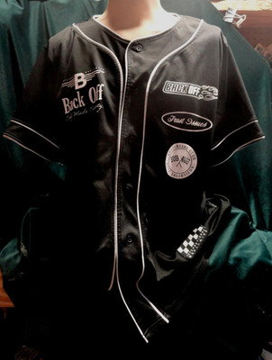 Brooklyn Cloth Mfg. Co. BACK OFF Self Made Society button down shirt XL - LOOK!