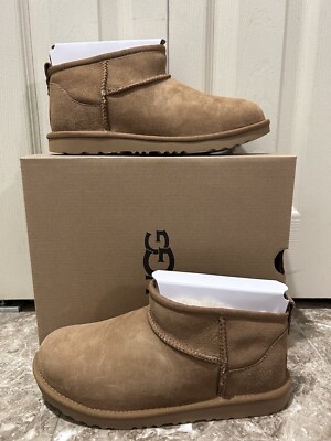 UGG Australia Classic Ultra Mini Boot Size 6 - Beige (1130750K