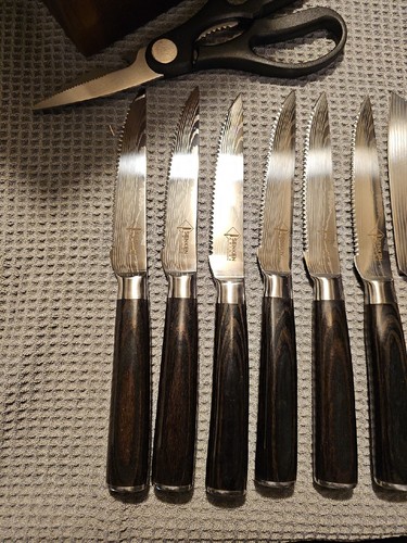 SENKEN 16-Piece Acacia Wood Imperial Collection Knife Block Set Japanese Chef's - Picture 8 of 13