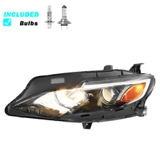 Headlights Assembly For 2019-2024 Chevy Malibu Halogen Left Driver Side w/ bulb