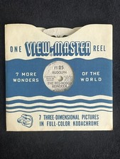 Viewmaster Single Reel- Rudolph The Red Nosed Reindeer- Sawyer s- FT 25