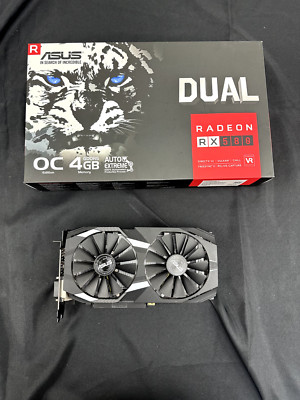 ASUS AMD Radeon RX 580 4GB GDDR5 Graphics Card (DUAL-RX580-O4G)