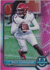 Malik Cunningham Chrome Pink 2021-22 Bowman University #92 Louisville Cardinals