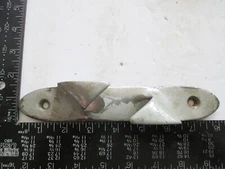 ONE 8" Vintage Chrome over Bronze Fairlead Rope Chock Line Guide Boat deck   B12