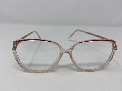 CASUAL CLASSICS EYEGLASSES FRAME 106 GOLD/CRYSTAL 54-18-135 FULL RIM 1047