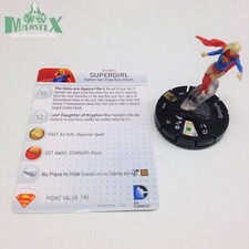 Heroclix Superman / Wonder Woman set Supergirl 053a Super Rare figure w/card 