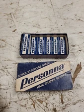 Vintage Personna Hair Shaper Blades 35 Blades 7 Boxes Of 5 Barber Stylist Groom