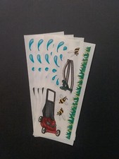 Creative Memories Lot of Four Studio Stickers 2" x 5" Lawn Work