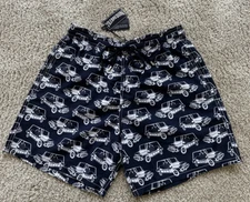 NWT 100% Authentic Vilebrequin MOOREA Swim Trunks - L - NAVY BLUE - MEN -LARGE