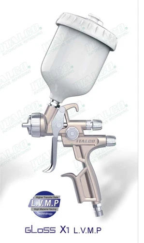 ITALCO GLOSS L.V.MP 1.3 Professional Spray Gun 600ml cup italco spray Original - Picture 5 of 10