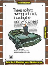 Metal Sign - 1968 Oldsmobile Toronado2- 10x14 Inches