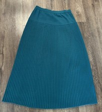 Vintage Pleated Green Lambswool Schrader Separates Skirt- Small