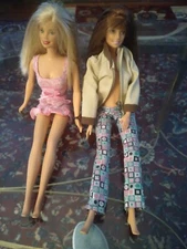 Lot of 2 Barbie Dolls with Vintage Ken Jacket