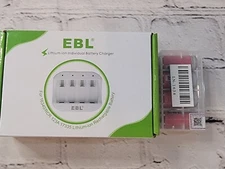 EBL Rechargeable 16340 Lithium Batteries USB Li-ion Battery Charger 12 Lot