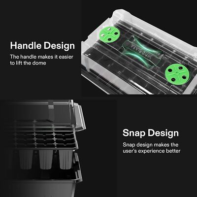 Mua Self Watering Seed Starter kit with Grow Light, 6 Pack /72 Cells Seed Starter Trays with