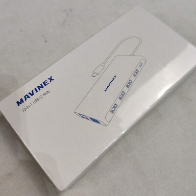 NEW Mavinex M05 Gray 12 In 1 USB-C Docking Station For MacBook And Windows