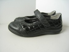 ECCO Kids Girls Mary Jane Shoes Size 31 US 13 Black Quilted Flats School Uniform