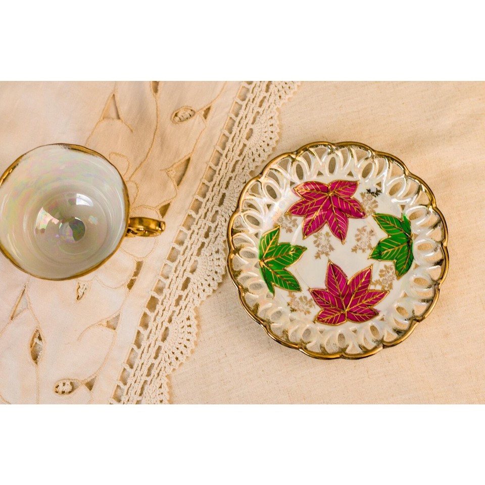 Autumn Vintage Tea Cup and Saucer Collectible Japanese Lusterware eBay