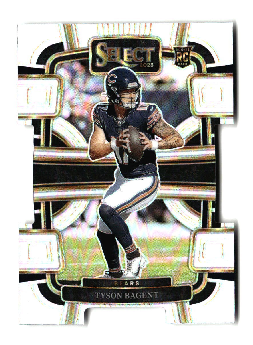2023 Panini Select #18 Tyson Bagent Silver Prizms Die Cuts