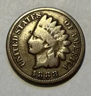 1888 Indian Head U.S. One Cent Penny