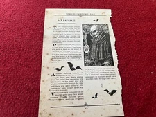 The Wizarding Trunk  HARRY POTTER   HERBOLOGY Creature Page Vampire & Vila