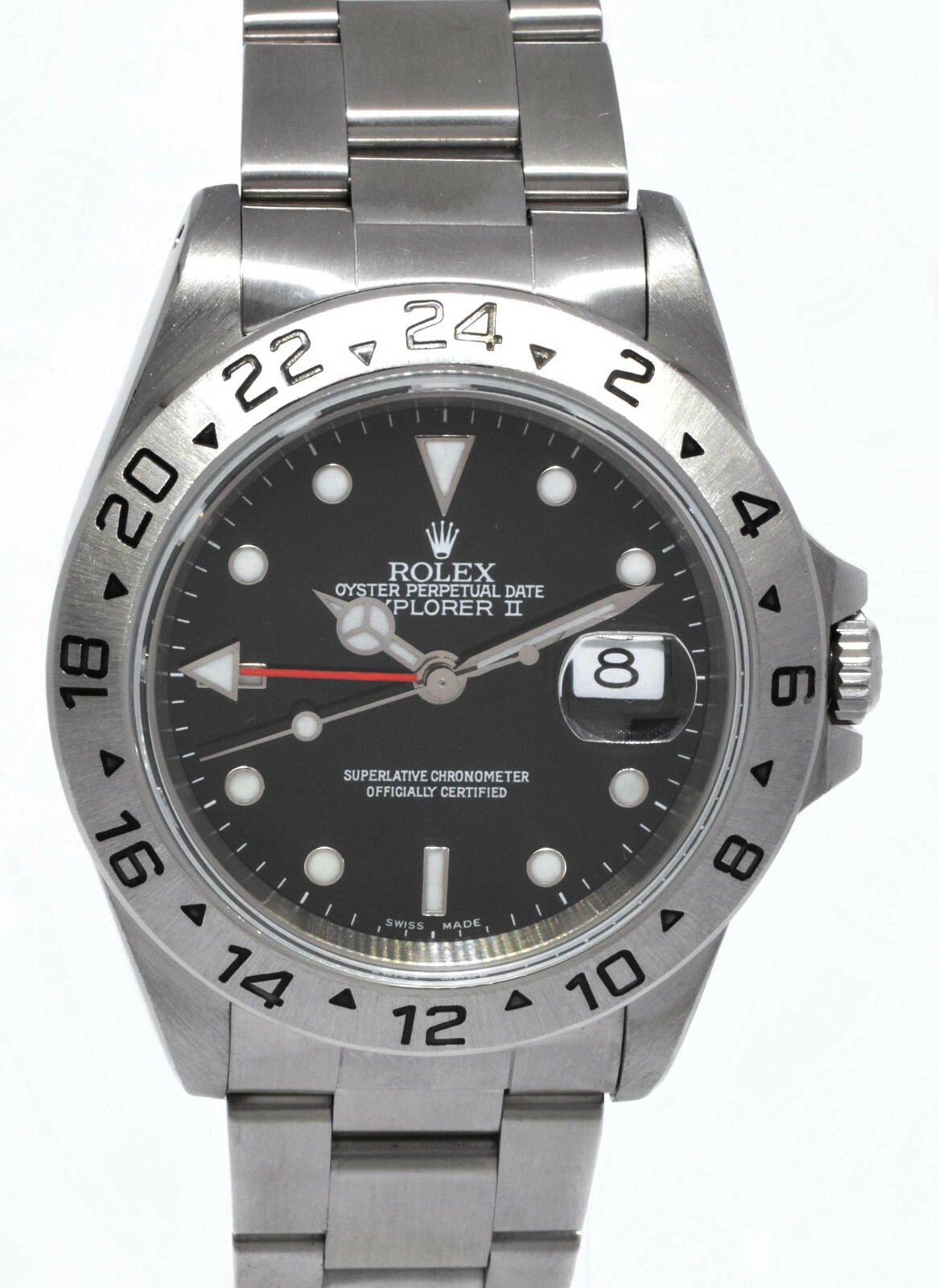 Rolex Explorer II GMT Steel Black Dial Mens 40mm Automatic Watch A ...