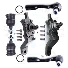 6pcs Front Lower Ball Joint Outer Tie Rod End Fits 2001-02 Toyota Sequoia Tundra