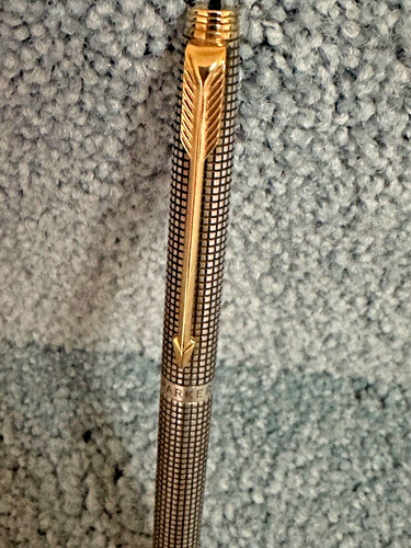 Vintage Parker 75 Sterling Silver Cicelé Mechanical Pencil - Flat Top Tassies - Picture 3 of 8