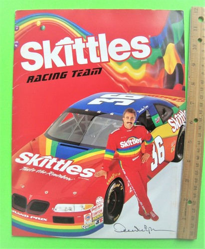 Derrike Cope Nascar 1997 kit de prensa de carreras tarjeta de héroe de datos Pontiac G-PRIX Skittles - Imagen 7 de 7