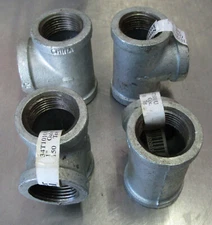 Smith-Cooper 34T1010U 1" Galv. 150 Tee New Surplus Lot of 4