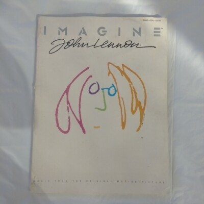 John Lennon Imagine 1988 Motion Picture Piano Vocal Guitar Songbook Sheet Music 