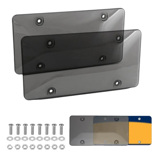 2pcs Unbreakable License Plate Bubble Covers Universal Fitment Protector License - Picture 14 of 14