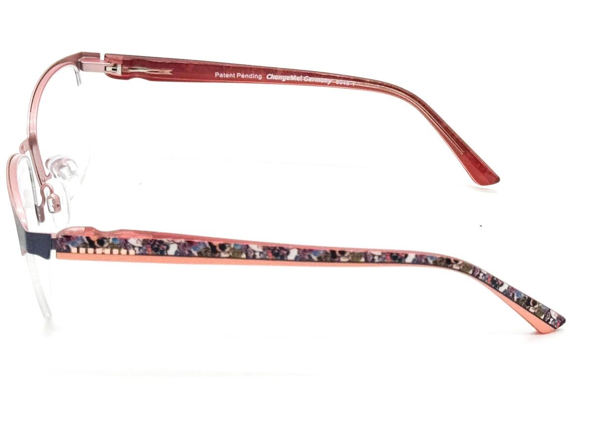 Damen Change me Brille 2742 2 aus Metall Halbrand grau rose 