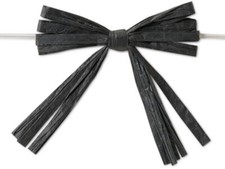 NW Craft Supply - Pre-Tied Raffia Bows Black 18pc