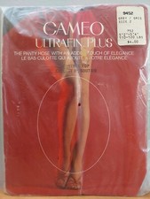 Vintage Pantyhose Cameo Ultrafin Plus Color Grey Size 2 BDR3