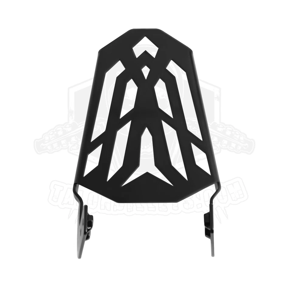 Bagageiro traseiro personalizado compatível com Yamaha 12" Raider SCL encosto de montagem fixa Blackkk - Imagem 3 de 4