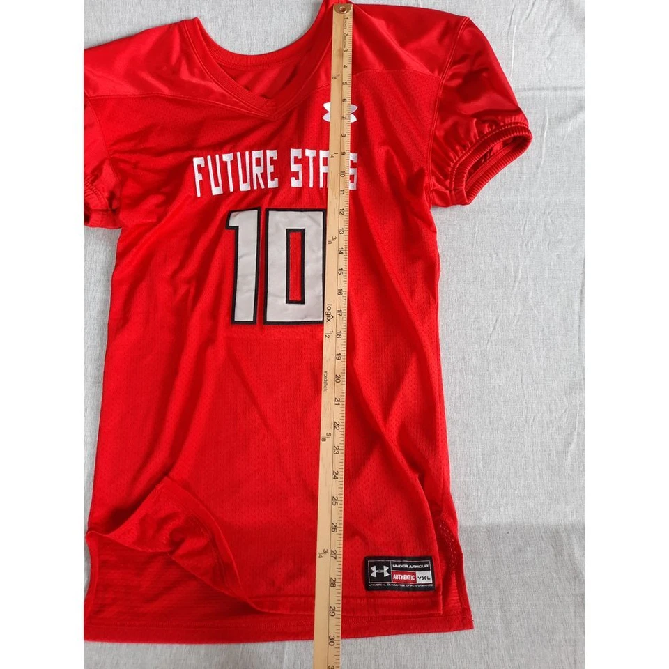 Jersey Underarmour Auténtico Juvenil XL Rojo Arte Activo Logo Malla Foto 4 de 4