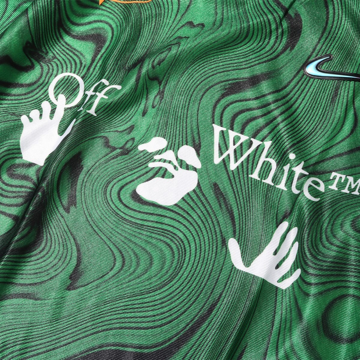 Nike x Off-White™ Allover Print Jersey Kelly Green FQ0998 Nike x Off-White™ Allover Print Jersey Kelly Green FQ0998
