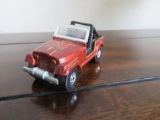 Hot Wheels Jeep CJ-7, metalflake brown with black seats, 1983 release
