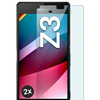 2x Echt Glas für Sony Xperia Z3 Panzerfolie HD Hartglas Premium Displayschutz