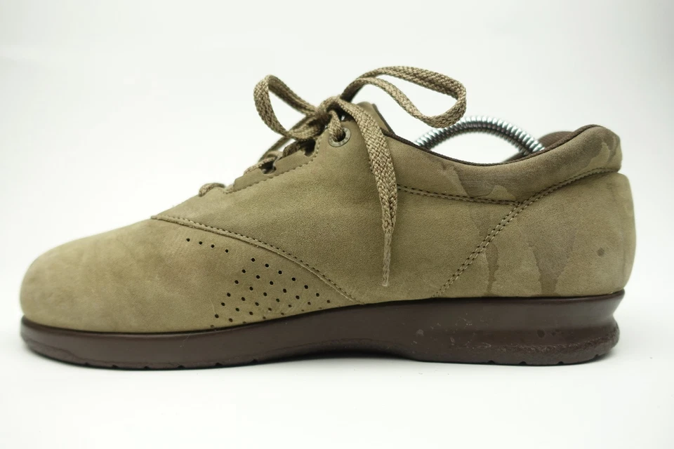 Mocasines SAS Tripad Comfort aspecto gamuza 9,5 medio corbata gris verde oxfords Foto 2 de 4