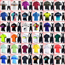 Mens Cycling Jersey Bib Shorts Sets Summer Bike Clothing Outdoor Sports Outfits