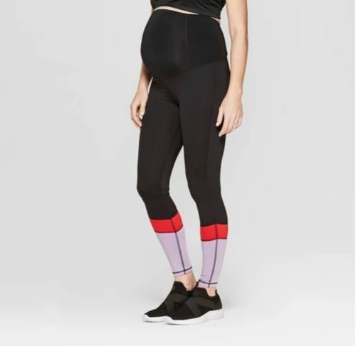 Maternity Colorblock Active Wear Leggings - Isabel Maternity by Ingrid & Isabel - Picture 3 of 5