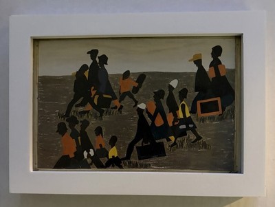 Jacob Lawrence Migration Series Artwork, Framed Postcard C218, MOMA