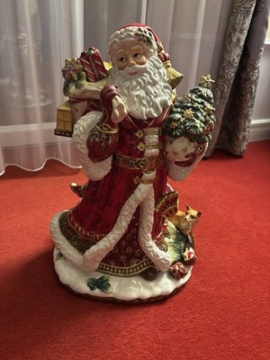 Weihnachtsmann Figur Fitz and Floyd Porzellan Vintage