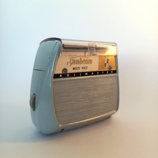 Rasoio elettrico multivolt Sunbeam Rollmaster vintage anni '50 - azzurro MCM